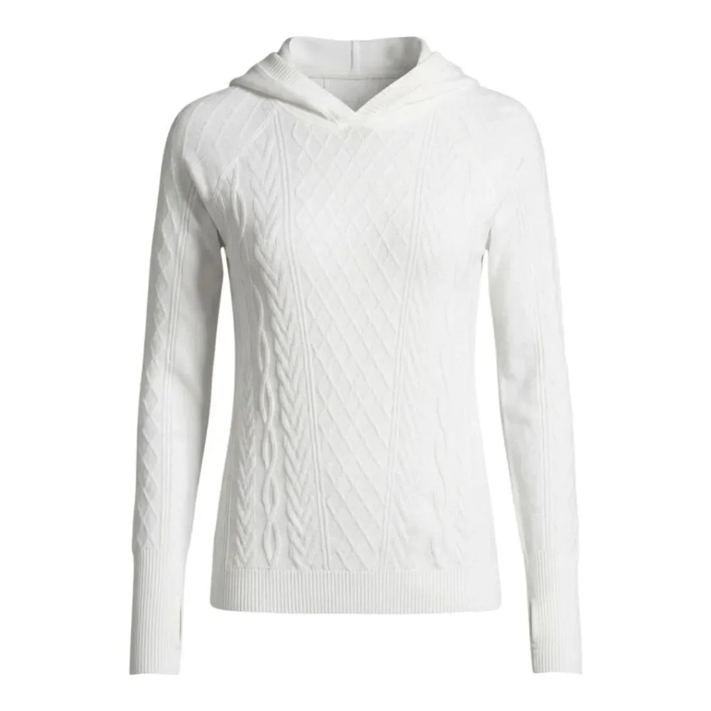 LULULEMON ATHLETICA Rest Less Hoodie In White/White Size 4